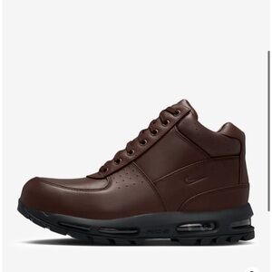Nike Men's Dark Brown Leather Boots